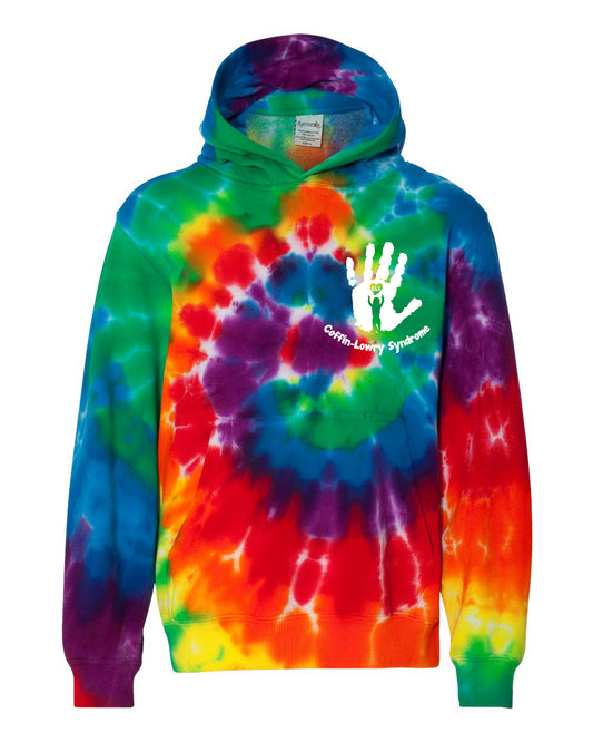 Coffin-Lowry Syndrome Sweatshirts (YOUTH TIE-DYE HOODIE)